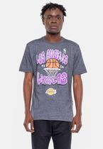 Camiseta NBA Basket Los Angeles Lakers Preta