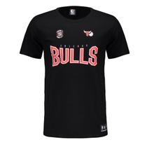 Camiseta NBA Chicago Bulls Logo I Preta