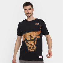 Camiseta NBA Chicago Bulls Mitchell & Ness Shield Masculina