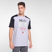 Camiseta NBA Chicago Bulls Raglan Masculina