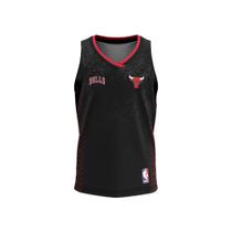 Camiseta NBA Chicago Bulls Regata Essence Preto - Infantil