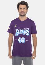 Camiseta NBA City Number Los Angeles Lakers Roxa
