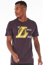 Camiseta NBA Especial Los Angeles Lakers Roxa Mescla
