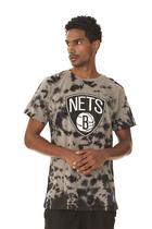 Camiseta NBA Especial Tie Dye Brooklyn Nets Preta