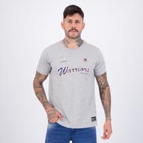 Camiseta NBA Golden State Warriors Cursive Cinza Camiseta NBA Golden State Warriors Cursive Cinza