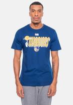 Camiseta NBA Hand On Ball Golden State Warriors Azul Indigo