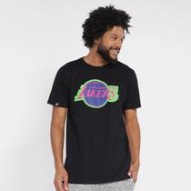 Camiseta NBA Lakers Los Angeles Neon Colors Masculina