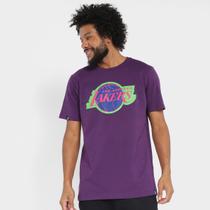 Camiseta NBA Lakers Los Angeles Neon Colors Masculina