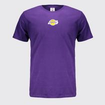 Camiseta NBA Los Angeles Lakers Logo Roxa Camiseta NBA Los Angeles Lakers Logo Roxa