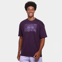 Camiseta NBA Los Angeles Lakers Mitchell & Ness Maze Masculina Camiseta NBA Los Angeles Lakers Mitchell & Ness Maze Masculina