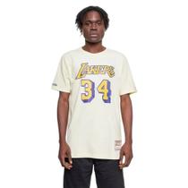 Camiseta NBA Mitchell &amp Ness LA Lakers O'Neal - Amarela