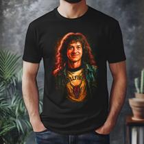Camiseta Netflix Stranger Things Eddie Munson 100% Algodao Camiseta Netflix Stranger Things Eddie Munson 100% Algodao