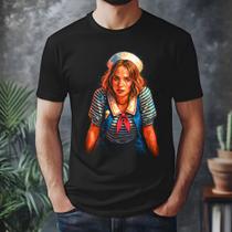 Camiseta Netflix Stranger Things Robin Exclusiva Algodao
