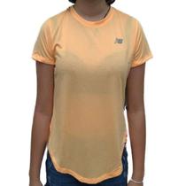 Camiseta New Balance Accelerate Feminina - Laranja claro