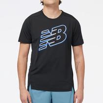 Camiseta New Balance Accelerate Print Masculina Preto