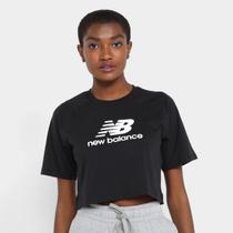 Camiseta New Balance Cropped Basic Feminina