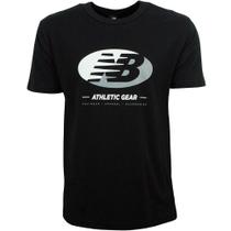 Camiseta New Balance Essentials Big Logo Preta Masculina