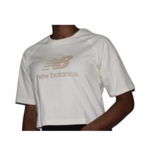 Camiseta new balance feminina cropped essentials-off white //n