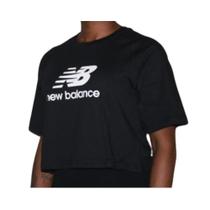 Camiseta new balance feminina cropped essentials-preto //n