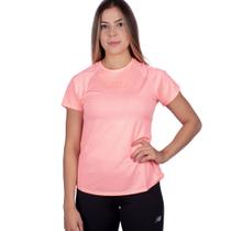 Camiseta New Balance Impact Run Print Feminino Camiseta New Balance Impact Run Print Feminino
