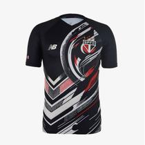 Camiseta New Balance Pre Jogo SPFC - Masculina - Preto Camiseta New Balance Pre Jogo SPFC - Masculina - Preto