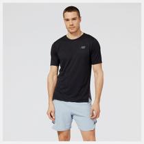 Camiseta New Balance Q Speed Jacquard - masculino - preto Camiseta New Balance Q Speed Jacquard - masculino - preto