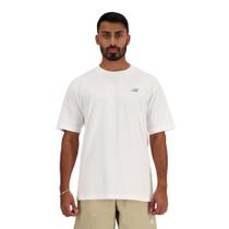 Camiseta New Balance Sport Essentials de algodão para homens branca