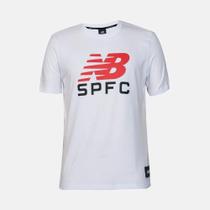 Camiseta New Balance Torcedor SPFC Masculina - Branco