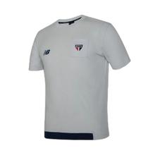 Camiseta New Balance Viagem SPFC Masculina - Cinza