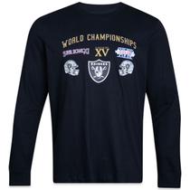 Camiseta New Era Manga Longa NFL Las Vegas Raiders Core