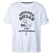 Camiseta New Era Plus Size Regular NBA Chicago Bulls Champs