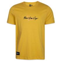 Camiseta New Era Regular Classic Manga Curta Preto Mostarda