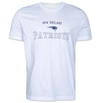 Camiseta New Era Regular NFL New England Patriots Back To School Manga Curta Branco