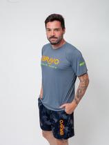 Camiseta New Game Manga Curta Cinza