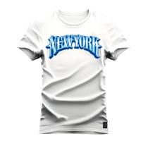 Camiseta New York Temp Plus Size Forma Grande T-Shirt Estampa Digital