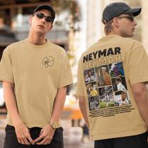 Camiseta Neymar Menino Ney Camisa Básica Personalizada Unissex Algodão 30.1 Premium Jogador