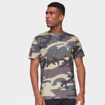 Camiseta NFL Las Vegas Raiders New Era Military Total Camo Masculina Camiseta NFL Las Vegas Raiders New Era Military Total Camo Masculina