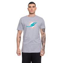 Camiseta NFL Miami Dolphins Masculina - Cinza