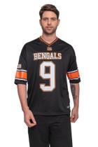 Camiseta NFL Oversize Cincinnati Bengals Name Number Joe Burrow Preta Camiseta NFL Oversize Cincinnati Bengals Name Number Joe Burrow Preta