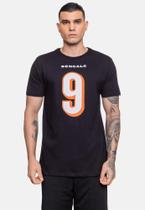 Camiseta NFL Player Joe Burrow Preta Camiseta NFL Player Joe Burrow Preta