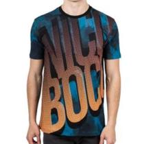 Camiseta Nicoboco Digital Slim Fit, TAM: P Cor: Azul Ref: 23834