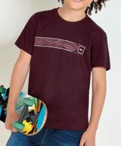 Camiseta Nicoboco Infantil Masculina Vinho Bordô