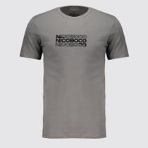 Camiseta Nicoboco Stretch Rhodes Cinza Escuro Camiseta Nicoboco Stretch Rhodes Cinza Escuro