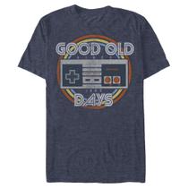 Camiseta Nintendo NES Controller Good Old Days azul marinho Camiseta Nintendo NES Controller Good Old Days azul marinho
