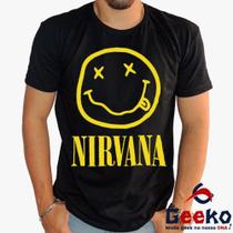 Camiseta Nirvana 100% Algodão Diversos Modelos Rock Geeko