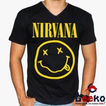 Camiseta Nirvana 100% Algodão Diversos Modelos Rock Geeko