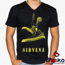 Camiseta Nirvana 100% Algodão Rock Geeko