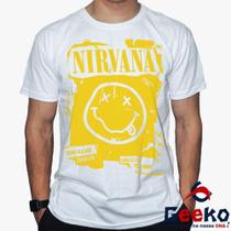 Camiseta Nirvana 100% Algodão Rock Geeko