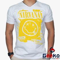 Camiseta Nirvana 100% Algodão Rock Geeko