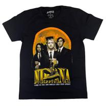 Camiseta Nirvana Blusa Adulto Unissex Banda de Rock Bo629